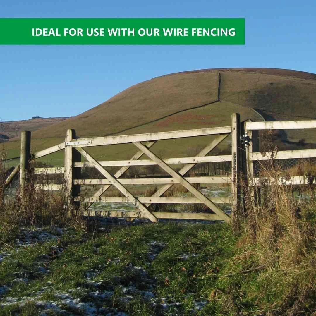 Universal 5 Bar Field Gate | 1.2mx0.9m | Green Treated - Image 4