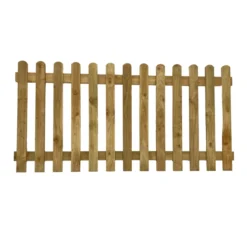 Picket Fence Panels | Round Top | 3ft Or 4ft X 6ft | Green Treated