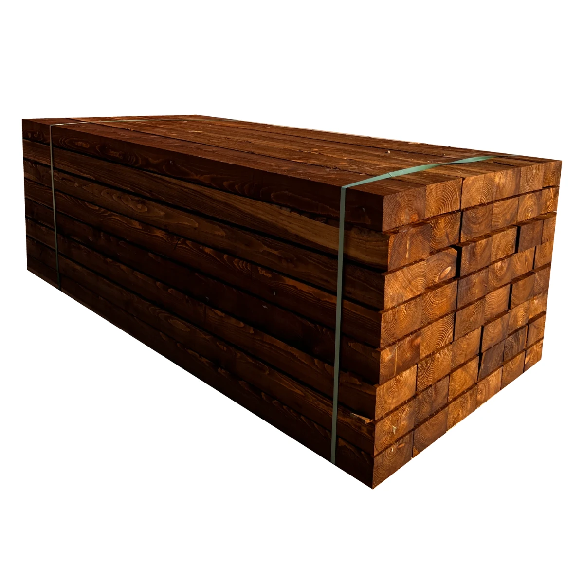 Brown Treated Railway Sleepers (x20) | 3m X 200mm X 100mm