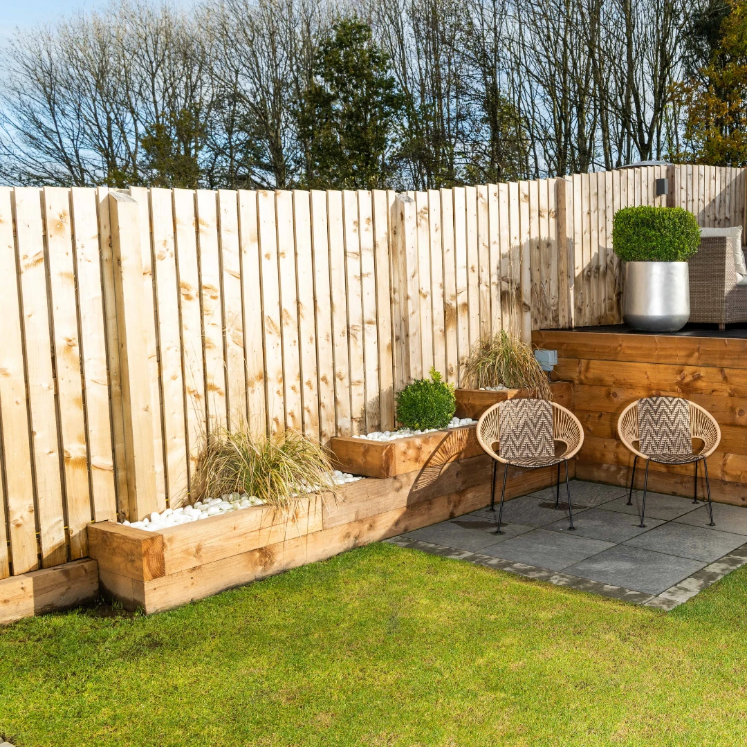 Large Green Treated Railway Sleeper | 2.4m X 240mm X 120mm - Image 3