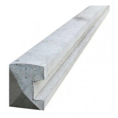 Concrete Slotted Fence Post End | 9ft