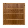 Ultra Heavy-Duty Closeboard Fence Panels | Framed | Brown Treated Feather Edge | 3ft To 6ft