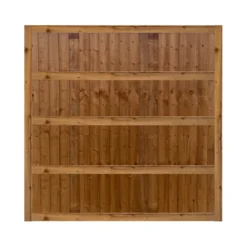 Ultra Heavy-Duty Closeboard Fence Panels | Framed | Brown Treated Feather Edge | 3ft To 6ft