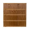 Closeboard Fence Panels | Ultra Heavy-Duty | Brown Treated | Feather Edge | 3ft To 6ft